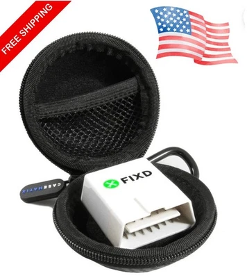 Fixd Obd2 Bluetooth Car Diagnostic Tool Auto Health Monitor Device Case Only
