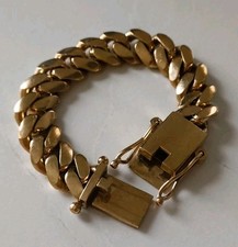 9ct Solid Gold | Cuban Bracelet | 117.33g | 8inch | 15mm Wide | ONO