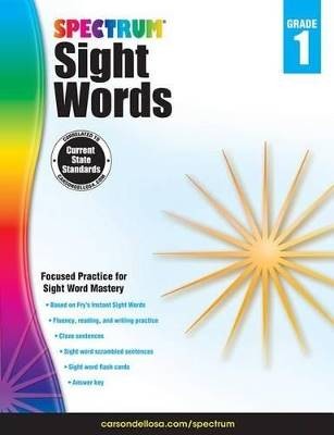 Spectrum Sight Words, Grade 1, Spectrum,  Paperbac
