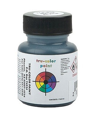 Tru-Color Matte Black 1oz - Hobby and Model Solvent Paint - #433