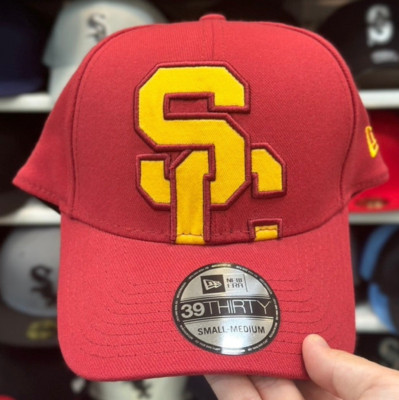 USC Trojans NCAA Ball Cap New Era 39THIRTY Adjustable | Red