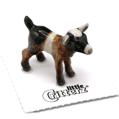 Little Critterz - Goat Kid "Chiumbo" Home Decor - Miniature Porcelain Figurine - 第 1/2 張圖片