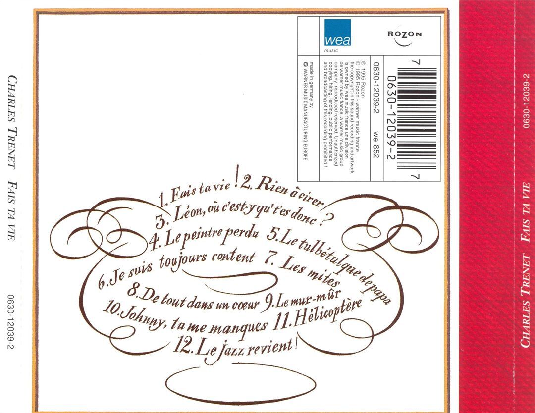 【中古】 Fais Ta Vie CharlesTrenet Amazon.com: Fais ta vie : Charles Trenet: Digital Music