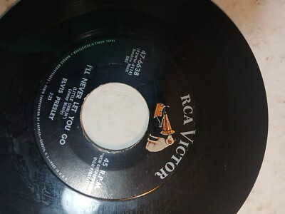 Elvis Presley 45 Vinyl I'm Going To Sit Right Down and Cry I'll Never Let You Go