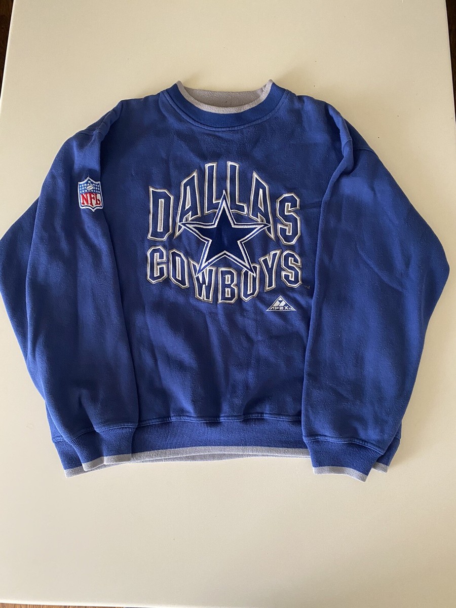 VTG 90s Apex One Proline NFL Dallas Cowboys Sweatshirt Size XL | eBay