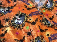 Disney Mickey Minnie Mouse Halloween Women's Scrub Top Happy Hauntings Size XS