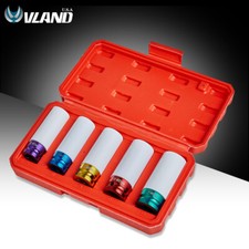 5pcsset Lug Nut Socket Impact Socket 12 Wheel Protector 1517192122mm 5pcsset Lug Nut Socket Impact Socket 12 Wheel Protector 1517192122mm