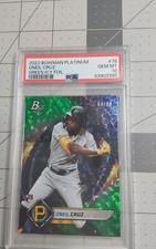 2022 Bowman Platinum Baseball #78 Oneil Cruz Green Icy Foil 84/99 PSA 10