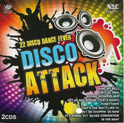 Disco Attack 2CD 22 Disco Dance Fever Anita Ward Three Degrees Earth Wind Fire