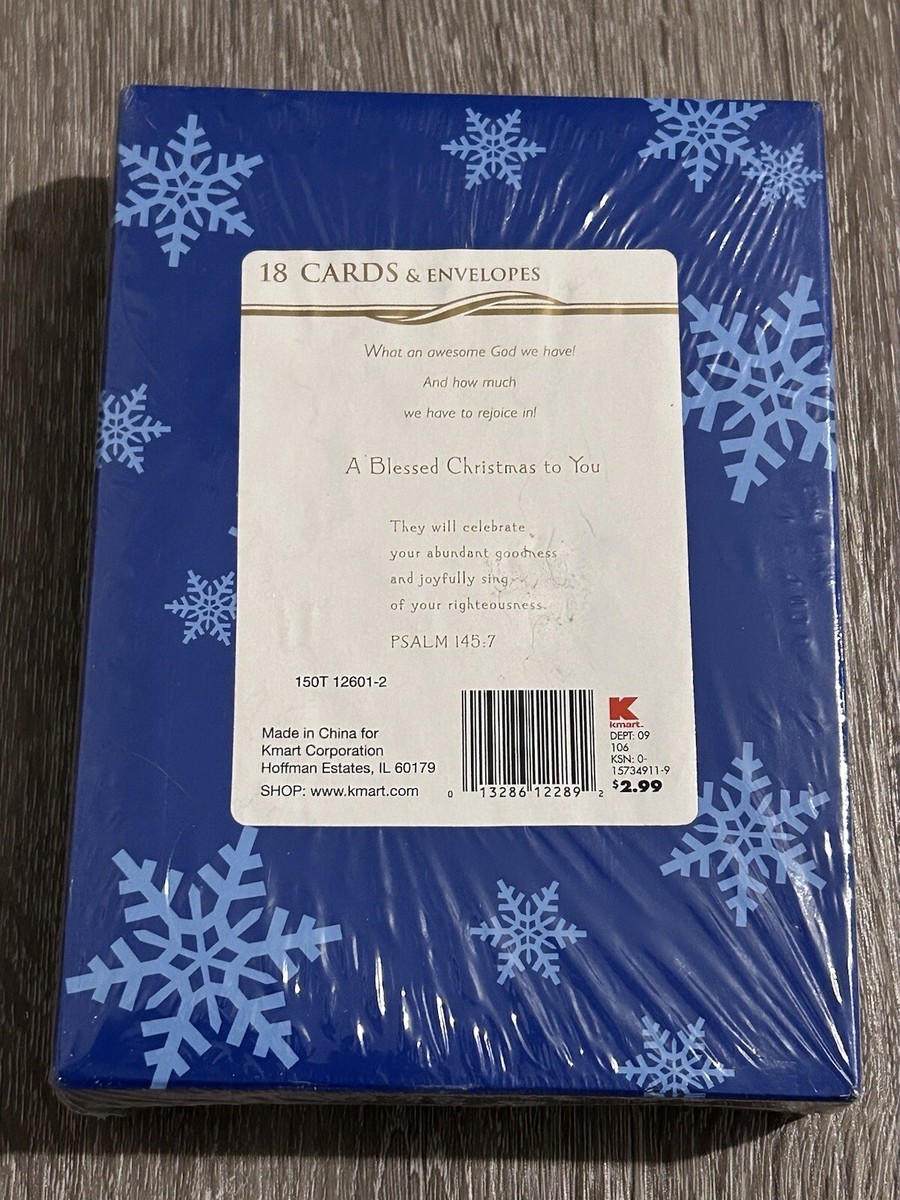 VTG K-Mart Christmas Cards 18ct Envelopes Trim Home