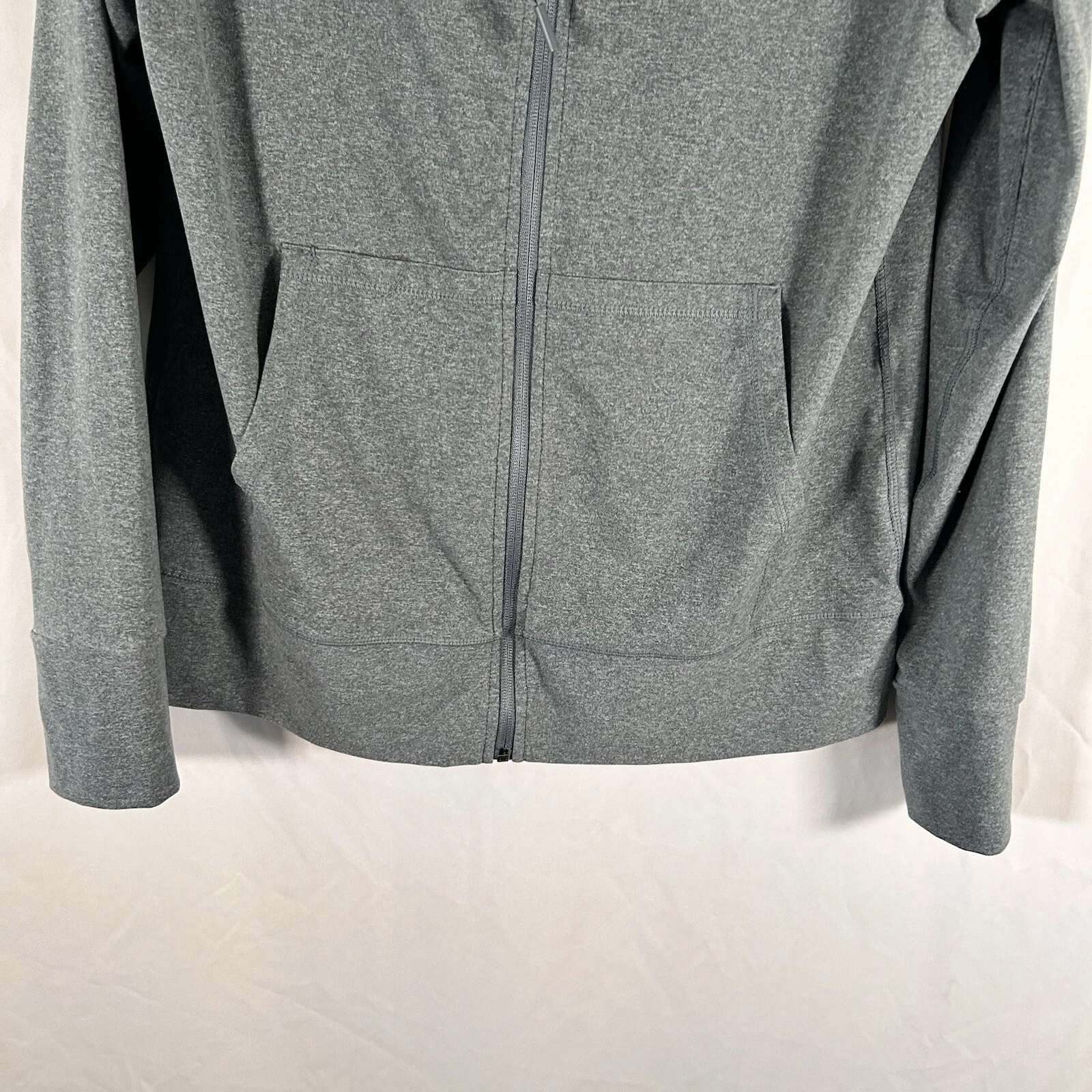 yogalicious lux full zip drawstring pockets hooded jacket