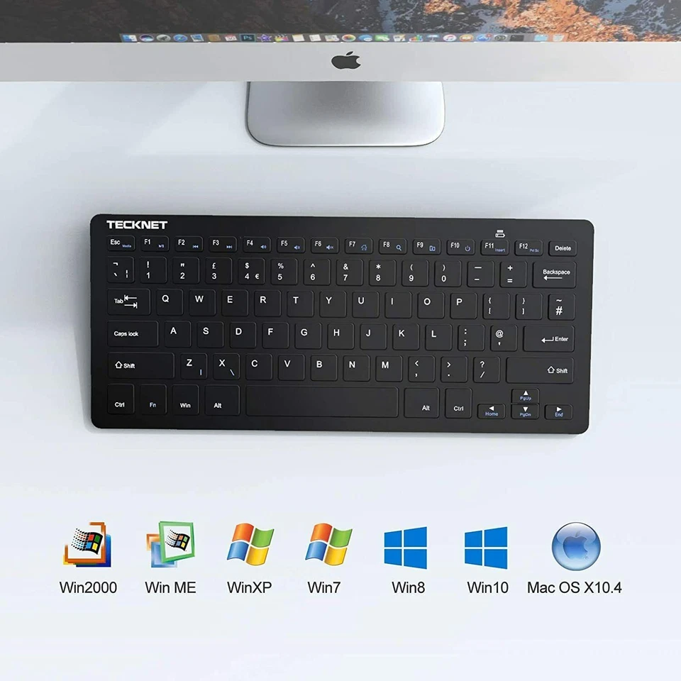 TECKNET 2.4G Wireless Keyboard For Windows 10/8/7/Vista/XP and Android Smart TV - Image 4 of 4