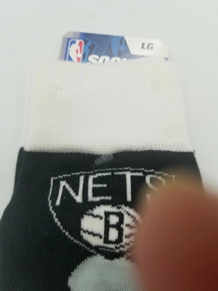 FBF Sportswear Brooklyn Nets NBA Polka Dot Socks Size Large L 10-13 NWT - Image 2 of 4