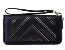 Sophisticated Black Women's Wallet - Versatile Wristlet with Card Slots and Zipp