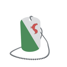 Dog Tag Flag Heinkenszand Netherlands Dog Tag Aluminium 30 x 50mm