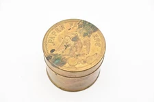 Antique 1800s Paper Fasteners Brass Tin With Eagle No Name McGill's? Superior?