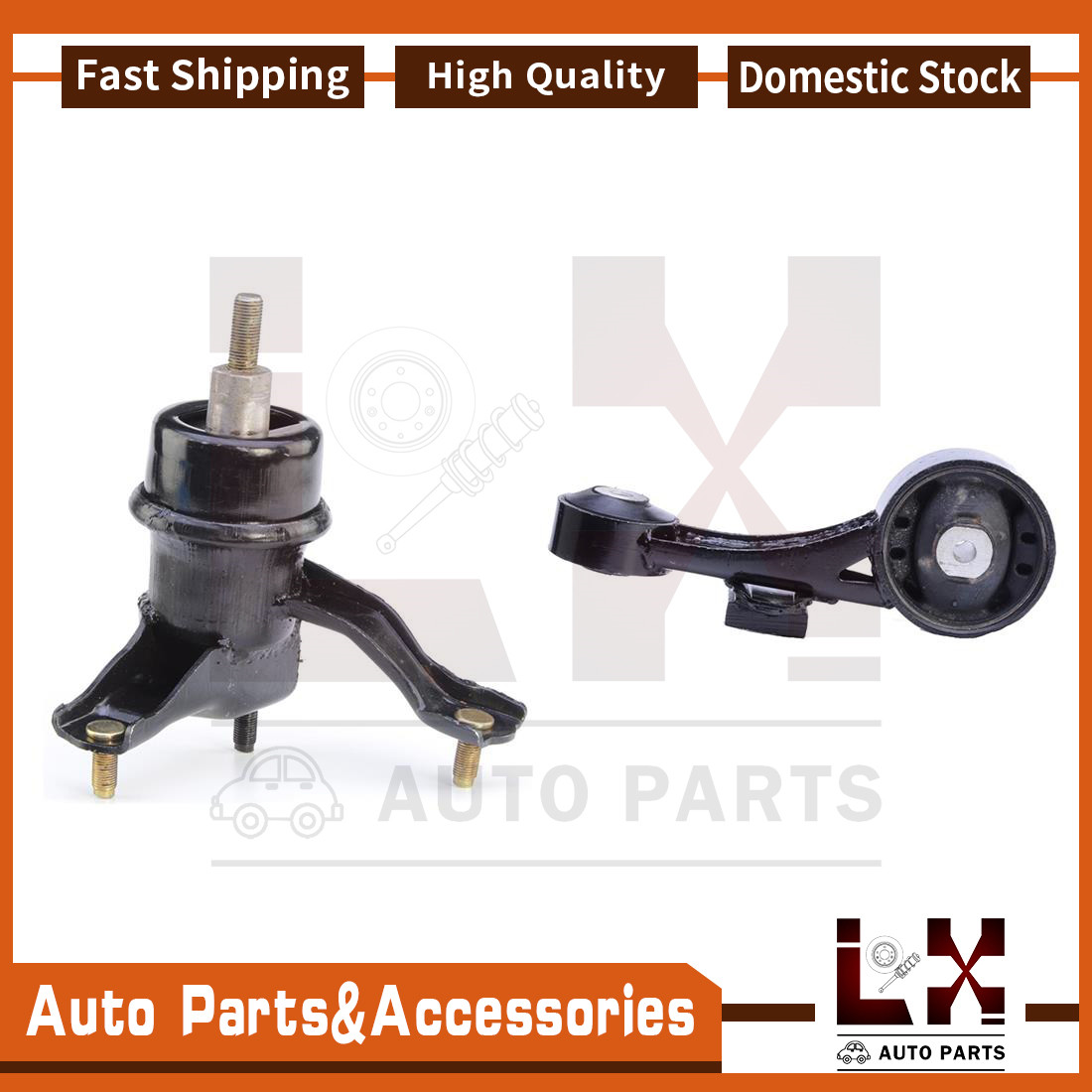 2PCS Anchor-Engine Trans Mount Kit For 2013 2014 2015 LEXUS RX350 V6 3.5L