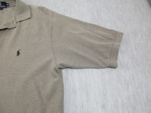 Polo Ralph Lauren Polo Shirt Mens M Olive Green Golf Performance High Low Slit - Picture 4 of 9