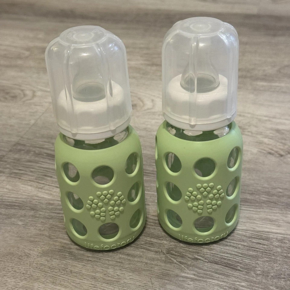Lote de 6 biberones de vidrio Life Factory, Born Free y Dr. Brown's - 5 OZ Foto 3 de 4