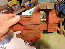 3E- Vintage COLUMBIAN C43 3 1/6" jaws vise/anvil,swivel- opens to 4 1/2"