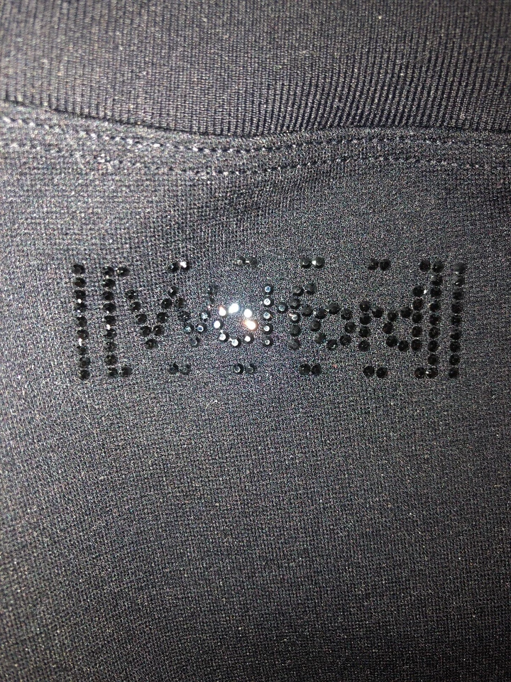 Wolford | Baily | Pantalones en Negro ~ Pierna Ancha ~ Tirar ~ en Cristal Logo XS, S, M