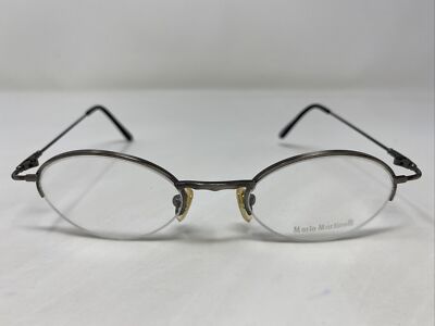 Mario Martinelli JOANNE ANTIQUE MATTE SILVER 48-18 Eyeglasses Frame IJ76