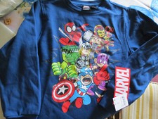 Marvel Superheroes Kids Sweatshirt Sz M BNWT FREE SHIP