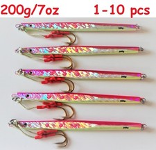 1-10 pcs Speed jigs 7oz/200g Pink Vertical Knife Butterfly Saltwater Lures