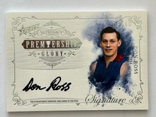 2019 AFL Supremacy Premiership Glory Signature PGS11 Don Ross Bulldogs 01/40 LOW