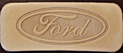 ACRYLIC Leather Embossing Stamp FORD for Veg Tanned Leather