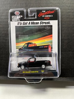 1/64 M2 1991 CHEVROLET C1500 SS 454 BLACK ITS GOT A MEAN STREAK