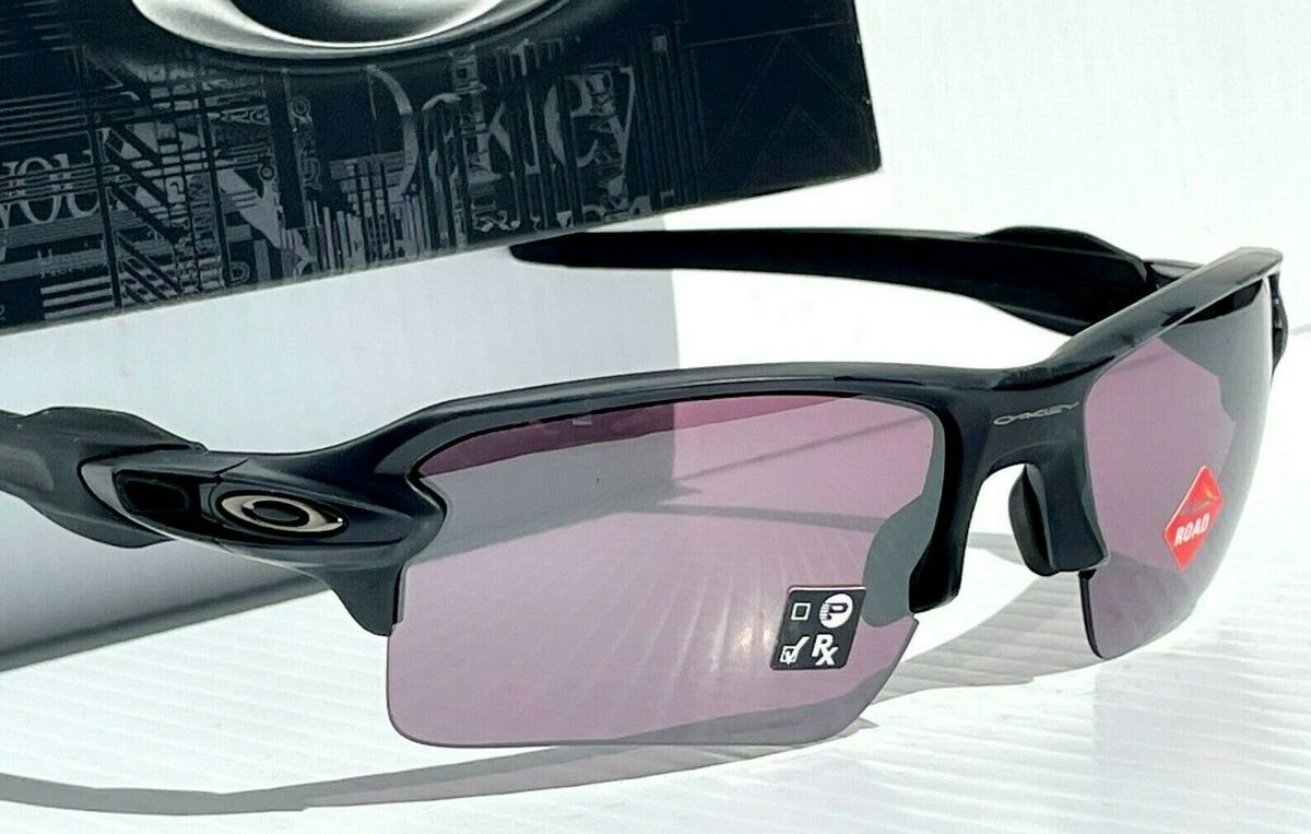 New Oakley FLAK 2.0 XL 9188-F859 Sunglasses Matte Steel w/ Prizm Black  Polarized