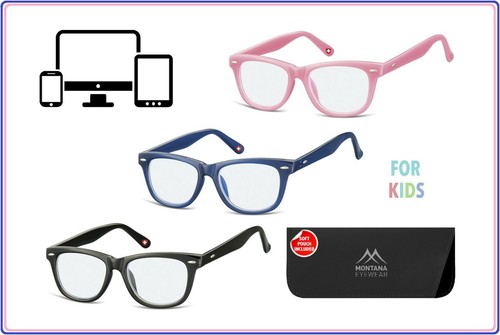 Occhiali anti luce blu per bambini non graduati protettivi da vista bimbo  bimba | eBay