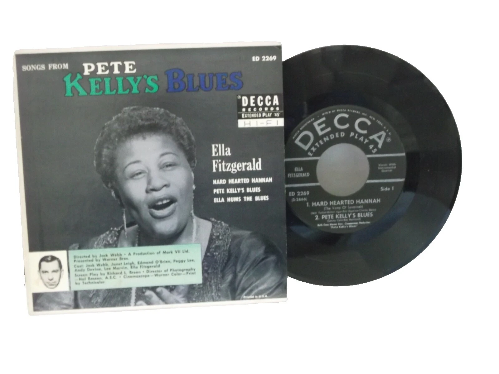 Ella Fitzgerald Mint (M) Grading 45 RPM Speed Vinyl Records