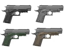 Recover Tactical Grip And Rail For 1911 Compact Sized Pistols (Officer) - CC3C