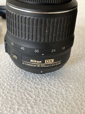 Nikon d60 AF-S DX Nikon 18-55mm f/3.5-56G VR camera - | eBay