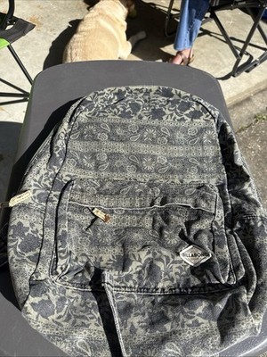 Billabong Canvas Backpack Boho Floral Tribal Print Surf Skate Casual  backpack 