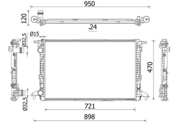 Mahle KüHler WasserküHler MotorküHlung MotorküHler Behr Cr 2179 000S-image