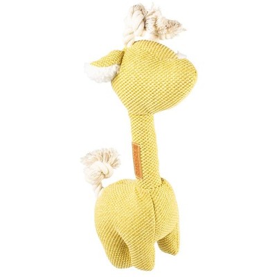 D&D Home Hundespielzeug Plüschtier MINI- Giraffe George gelb 7x15x26cm Chenille