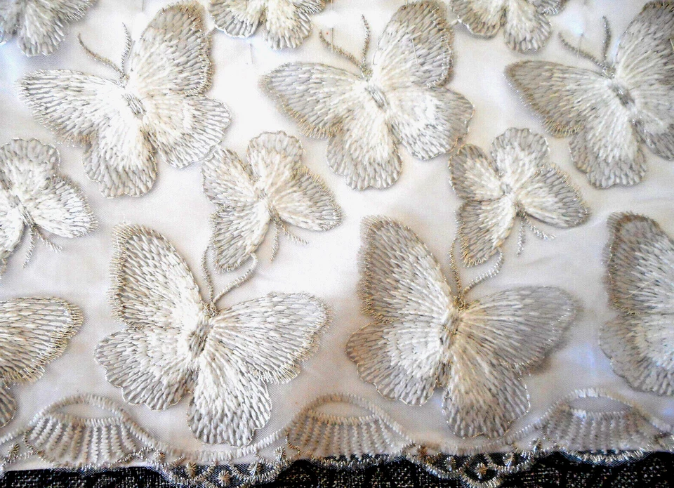 Ropa de muñeca de 18" se adapta a muñeca AG-plata/gris brillante mariposa vestido zapatos, diadema Foto 4 de 4