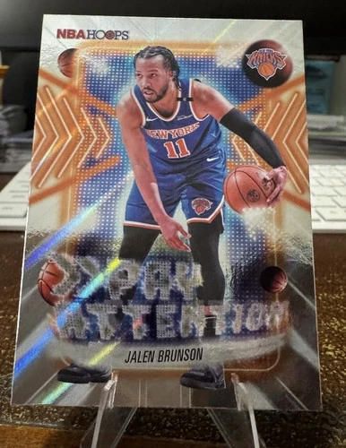 Topps NBA Hoops 2026 Jalen Brunson Pay Attention Insert #PA-13 New York Knicks