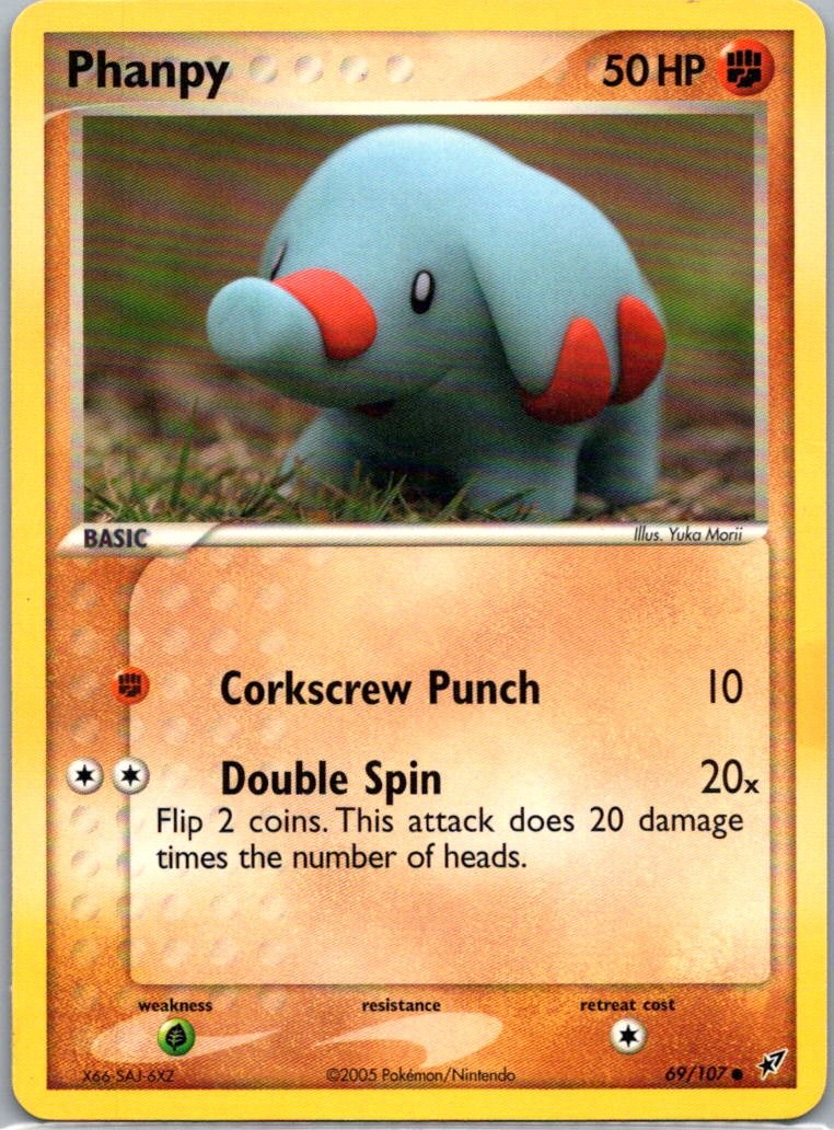 Pokemon TCG Phanpy 69/107 Deoxys NM