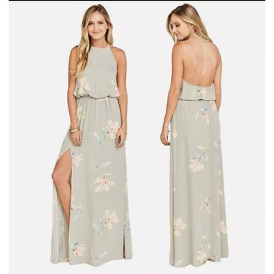 Heather Halter dress- Show me your Mumu XL floral Maxi dress