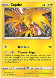 Zapdos 048/185 Holo Rare Vivid Voltage