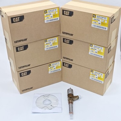 New 6× Diesel Fuel Injector 3264700 Caterpillar C6 C6.4 Engine CAT320D Excavator