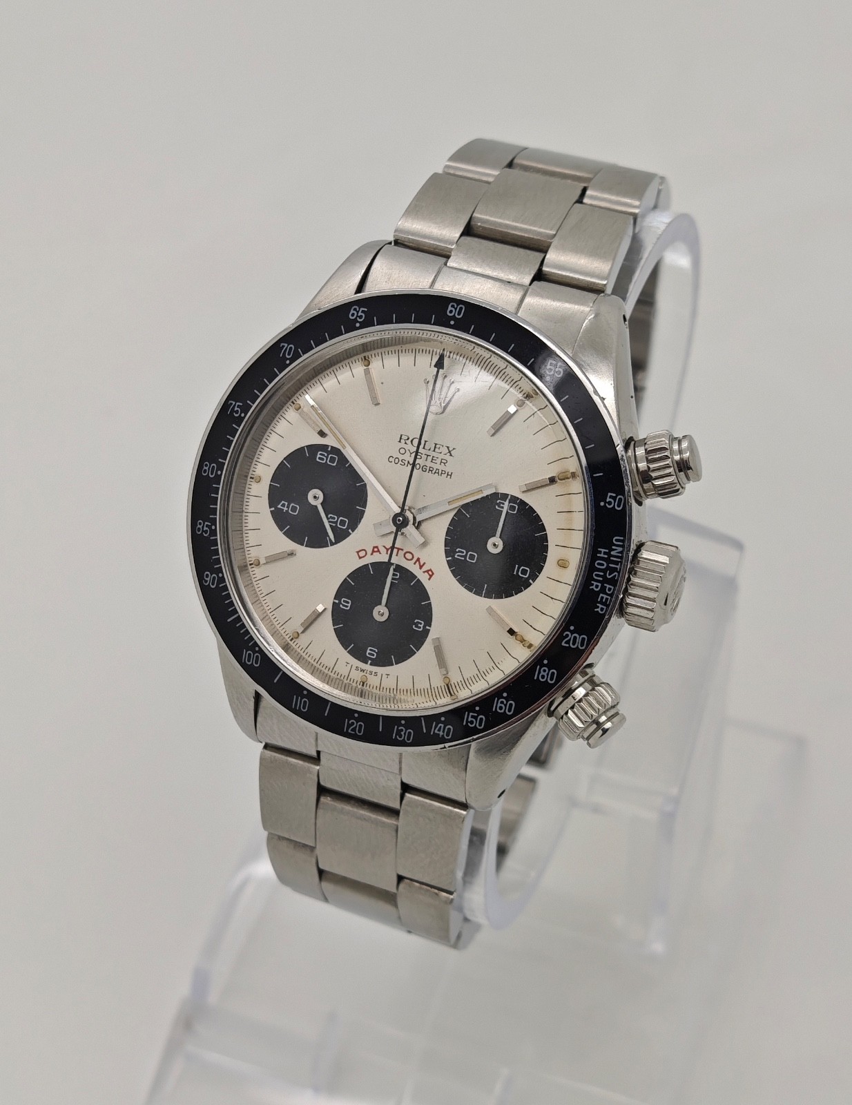 Rolex Daytona Vintage 6263 Big Red Dial  Steel Watch 1980 Full Set image 2