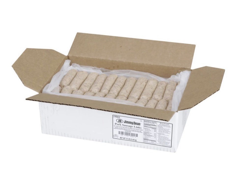 96 PACK! Jimmy Dean Regular Raw Pure Pork Sausage Links, 2 oz, SHIPS FROZEN!