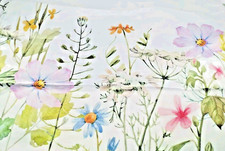 Satin Polyester Blend Floral Design Dinner Napkins 20" X 20" Lot Of 6 New