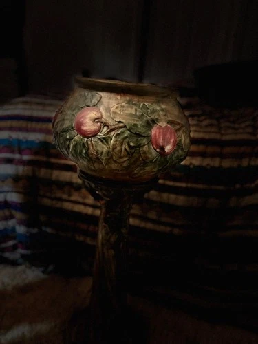 Weller pottery Baldwin Apple Jardiniere & Pedestal