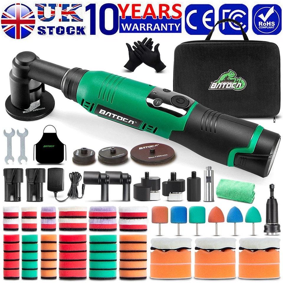 BATOCA S6 Mini Lucidatrice Auto Tampone Levigatrice Lucidatrice Senza Fili Piccola 1"2"3